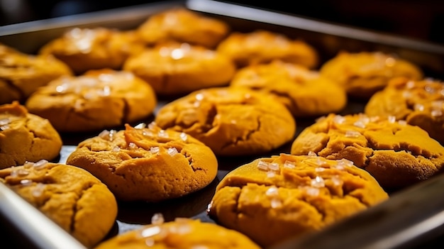 Galletas redondas ligeras con pedazos de chocolate