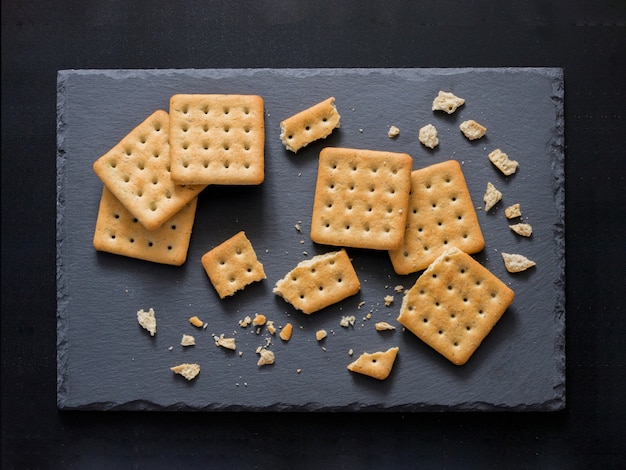 Galletas de sal cuadradas