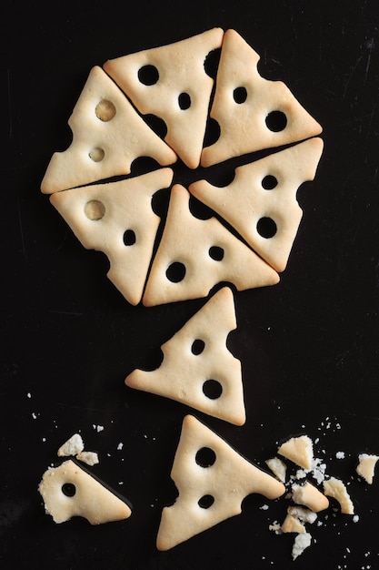 Galletas saladas secas