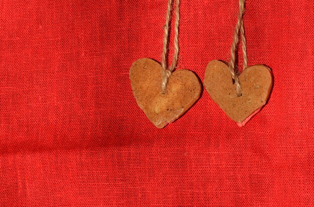 Galletas de San Valentín con forma de corazón