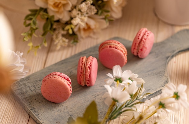 Galletas sándwich de almendras macarons franceses