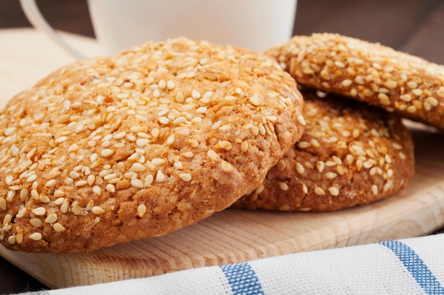 Galletas con semillas de sésamo