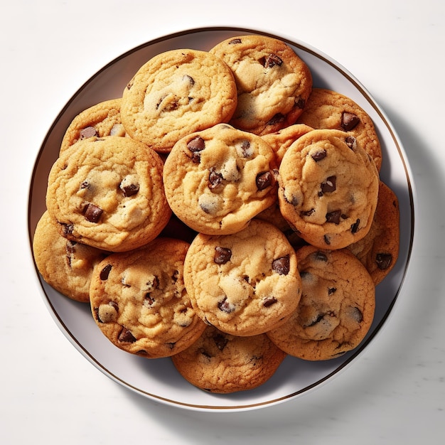 Galletas suaves con chispas de chocolate