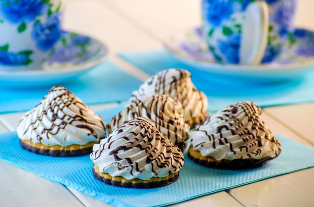 Galletas con té crema