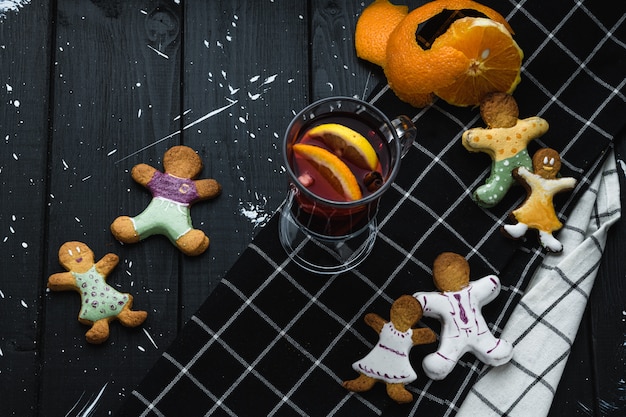 Galletas con té de frutas