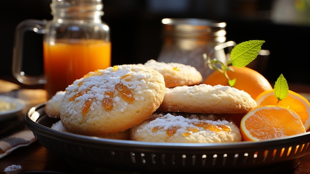 Foto las galletas tradicionales de hanukkah