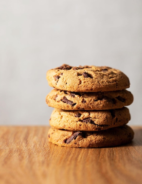 Galletas con virutas de chocolate