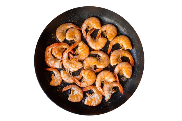 gambas camarones fritos especias deliciosa porción vegetariana