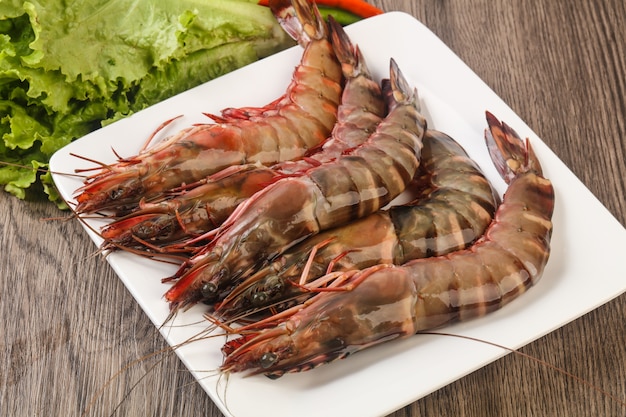 Gambas crudas de tigre