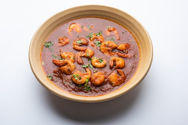 Gambas de Goa o camarones al curry o zinga masala también conocido como KolambiÃƒÂƒÃ‚Â‚ÃƒÂ‚Ã‚Â kalwanÃƒÂƒÃ‚Â‚ÃƒÂ‚Ã‚Â o Tikhle