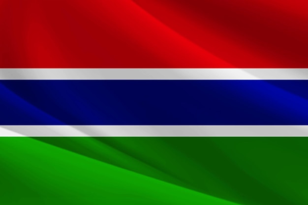 Gambia-Flagge