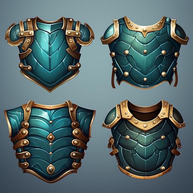 Foto game item armor tassets item pirate design hip armor leather armor iteillustration ideia de coleção