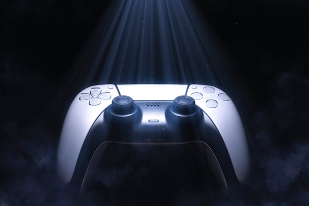 Gamecontroller mit Licht und Nebel