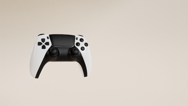 Gamepad blanco Ilustración 3d