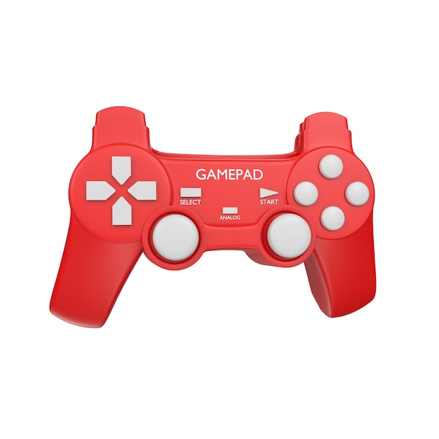 Gamepad isolado no fundo branco