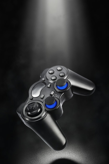 Gamepad. Joystick inalámbrico levitado negro