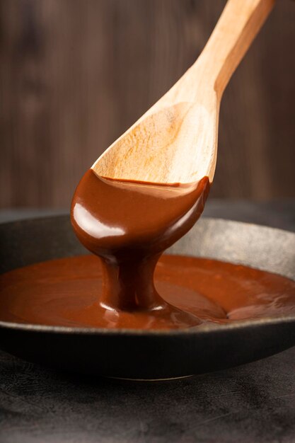Ganache de chocolate delicioso chocolate quente