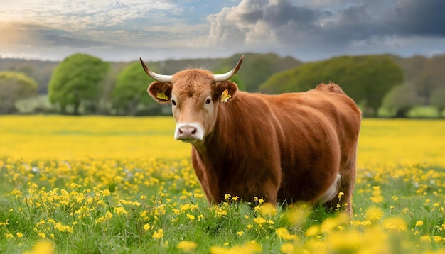 El ganado en el campo