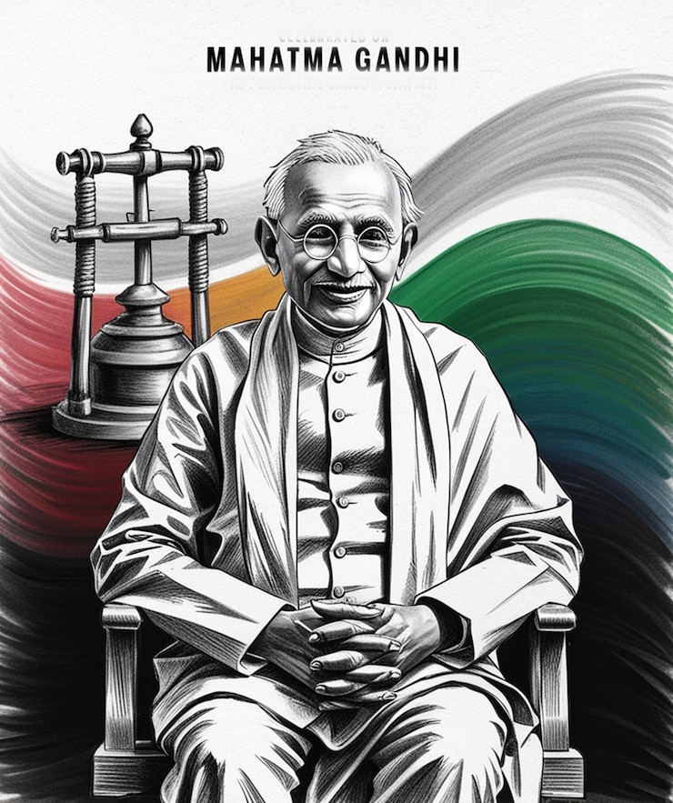 Foto gandhi jayanti