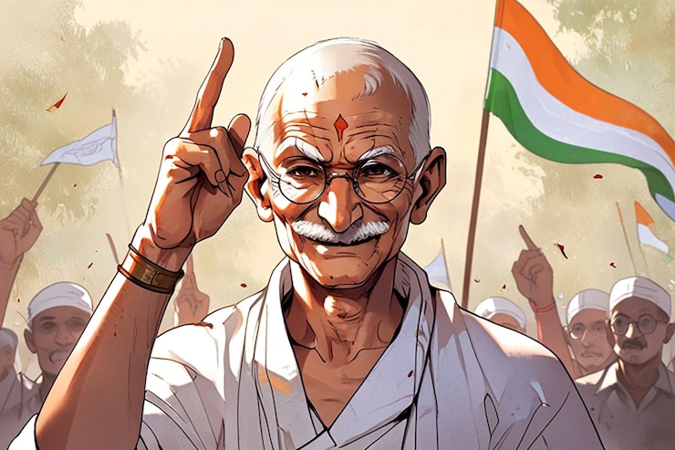 Foto gandhi jayanti