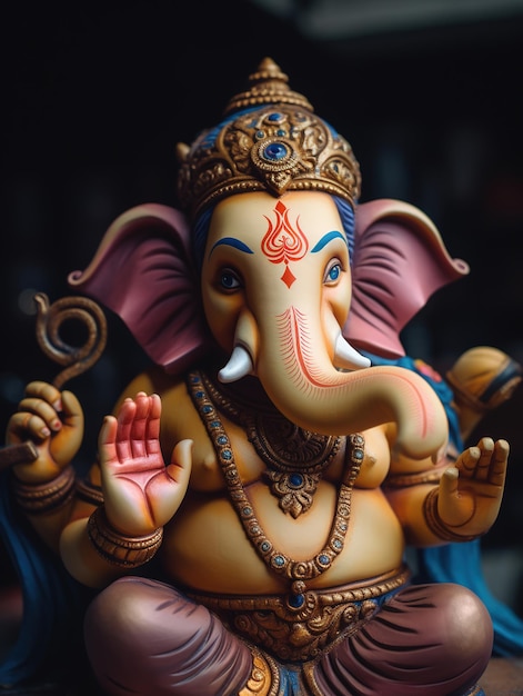 Ganesh Chaturthi Convite Felicidade Ganesha Deus Ai Gerado