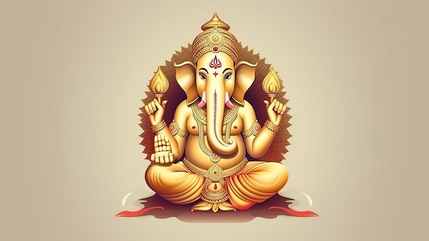 Ganesha Chaturthi Ganesha-Illustration Generative ai