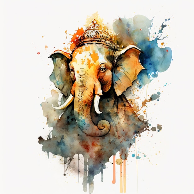 Ganesha Chaturthi Ganesha-Illustration Generative ai