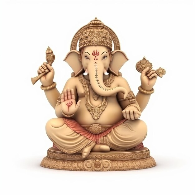 Ganesha Chaturthi Ganesha ilustração Generative ai