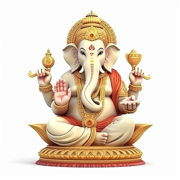 Ganesha Chaturthi Ganesha ilustração Generative ai