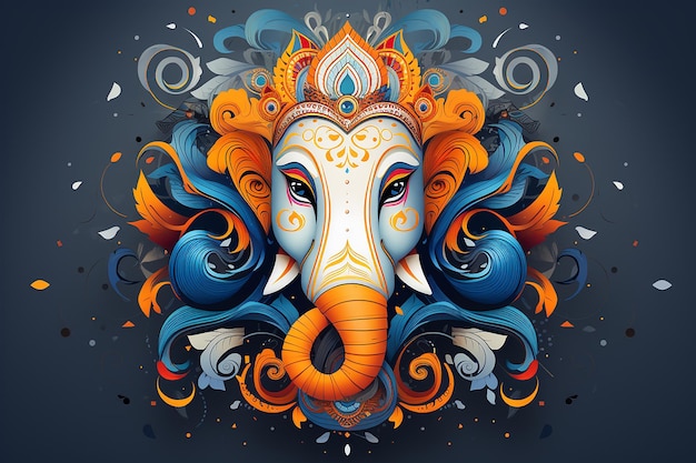 Ganesha Ganpati Gemälde