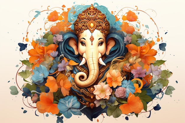 Ganesha Ganpati Gemälde