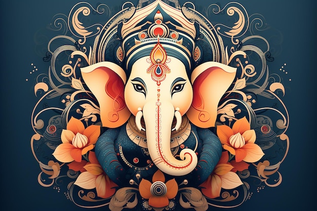 Ganesha Ganpati Gemälde