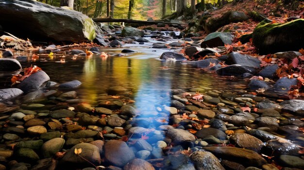 Foto ganó el premio hdr fotografía de islet stream con pequeñas piedras del río