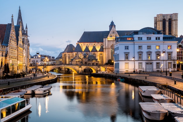 Gante casco antiguo de Bélgica