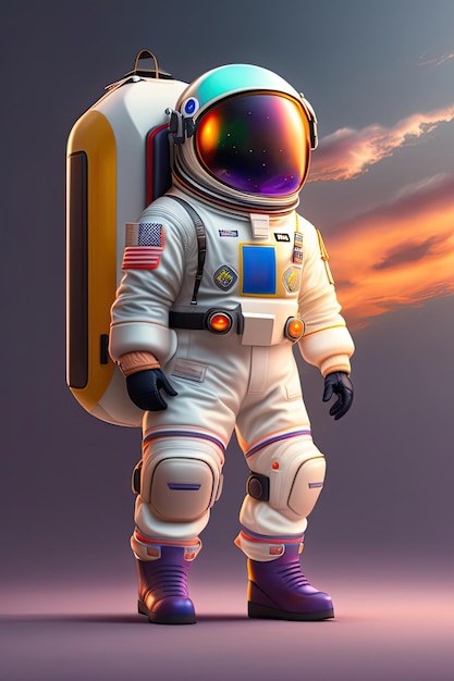 Ganzkörper eines Astronauten