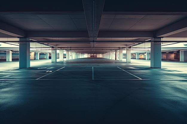 Foto garagem de estacionamento vazia