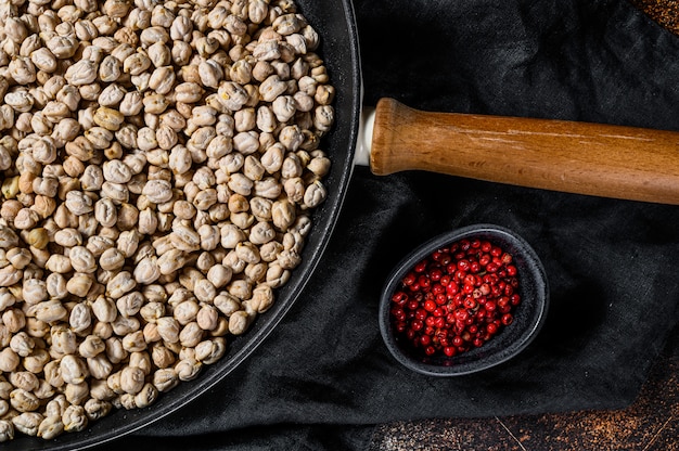 Garbanzos asados con pimentón ahumado.