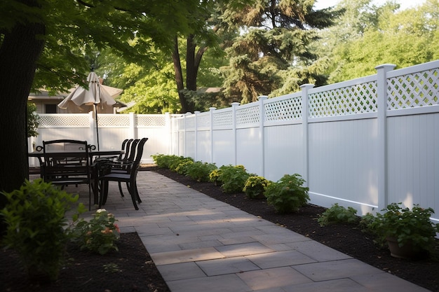 Garden Guardian White Wall Protection Generative von Ai