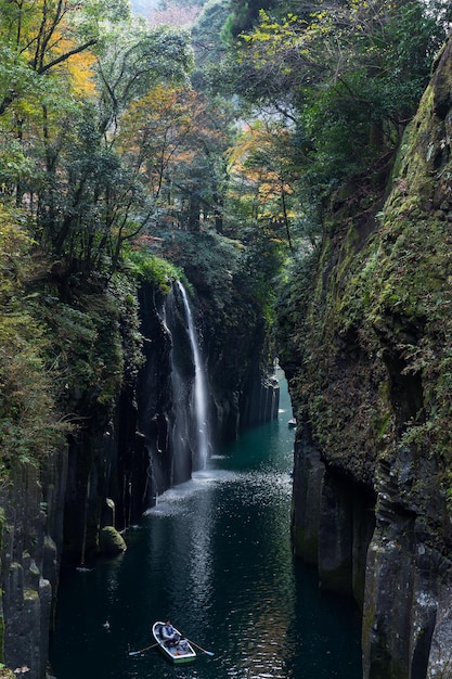 Garganta japonesa de Takachiho en Japón