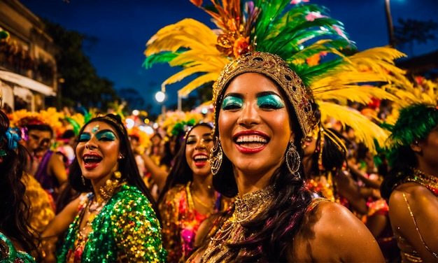 garota de terno no carnaval brasileiro foco seletivo