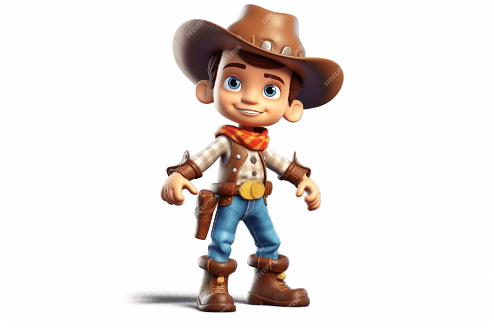 Renderização 3D De Um Cowboy De Desenho Animado Com Uma Galinha Na Rua Foto  Royalty Free, Gravuras, Imagens e Banco de fotografias. Image 207231212