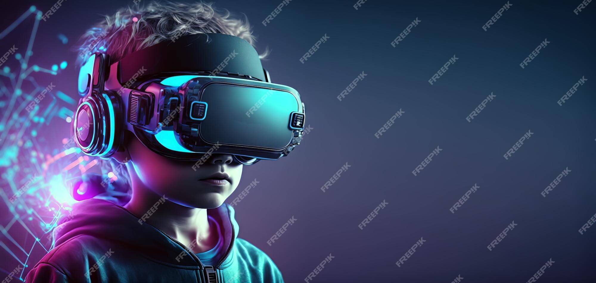 metaverso e conceito de tecnologia. moldura hexagonal e ícones do mundo  virtual, como jogar jogos online, aprender online, usar uma tela de 360  graus, usar óculos vr em fundo azul. 5631671 Vetor