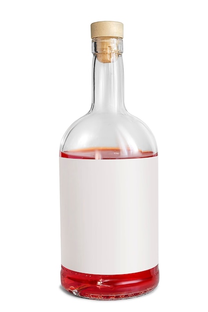 Garrafa de bebidas alcoólicas isolada