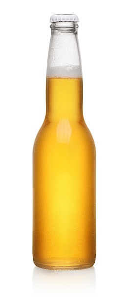 Garrafa de cerveja amarela