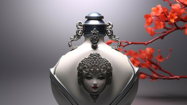 garrafa de perfume elegante imagem fotográfica criativa de alta definição