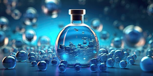 Foto garrafa de perfume refrescante inteligência artificial gerativa