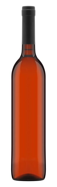 Garrafa de vinho tinto isolada