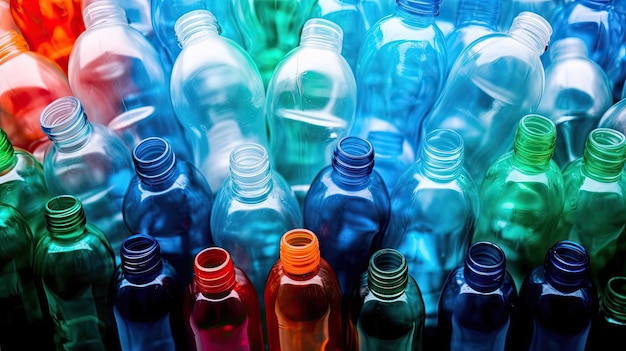Garrafas de plástico reciclam o ambiente de gerenciamento de resíduos com a Generative AI Technology