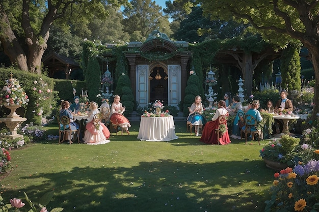 Garten der Träume Bankett Skurrile Formgehölze Surreale Blüten und Märchenfest