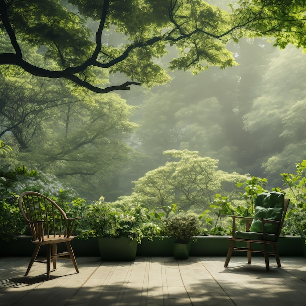 Garten in Natursesseln